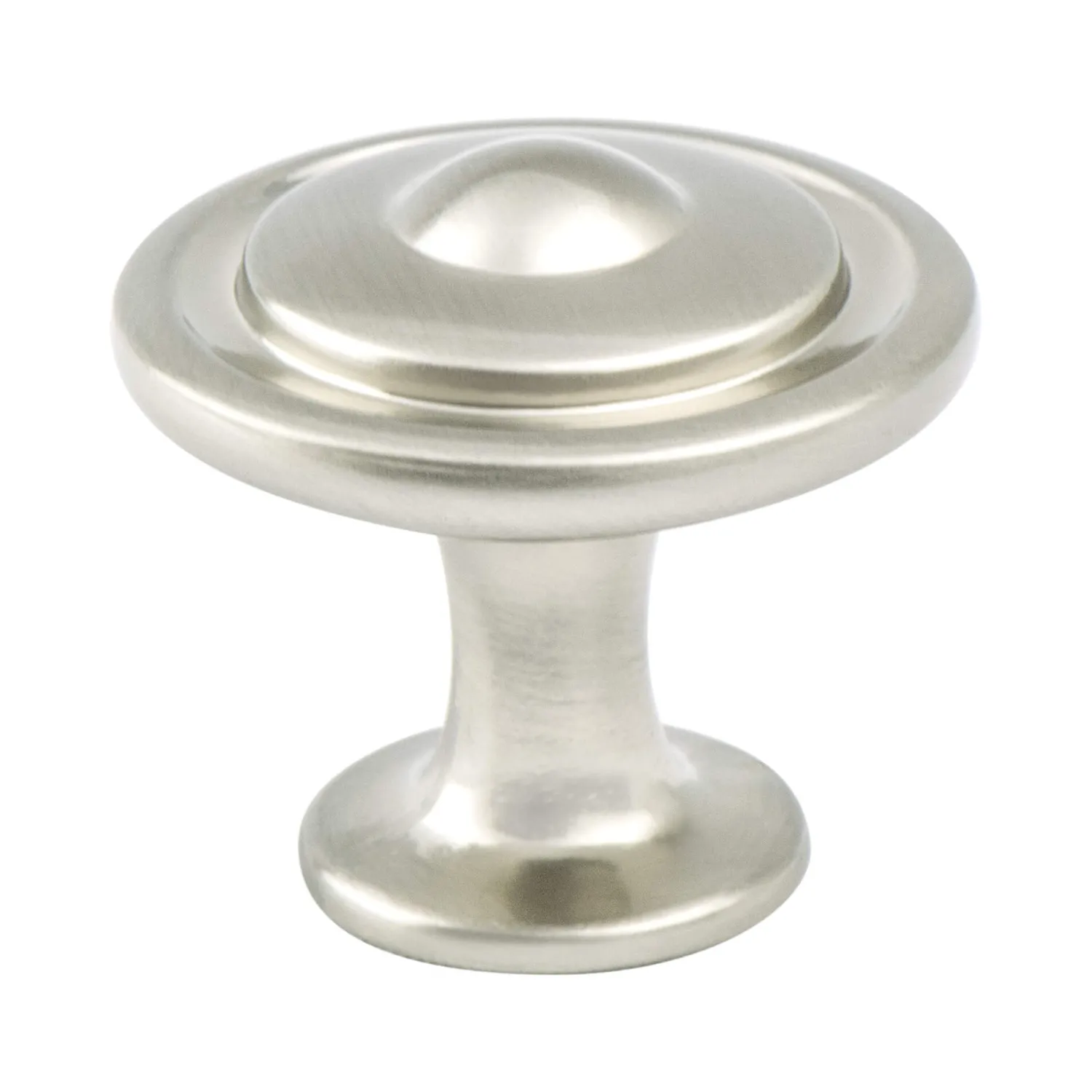 Traditional Advantage Three Knob in Brushed Nickel Knobs|Brushed Nickel Hardware