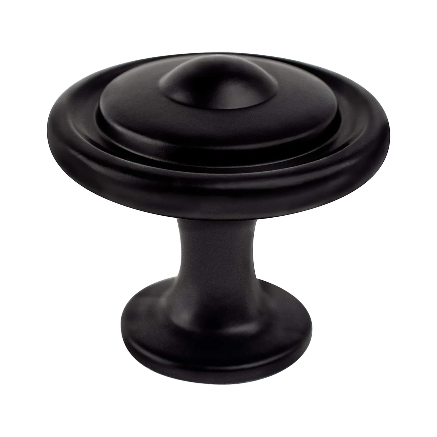 Best Traditional Advantage Three Knob in Matte Black Knobs|Black & Dark Hardware