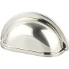 Sale Traditional Advantage Three Cup Pull in Brushed Nickel Brushed Nickel Hardware