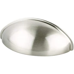 New Transitional Advantage Three Cup Pull in Brushed Nickel Brushed Nickel Hardware