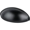 Outlet Transitional Advantage Three Cup Pull in Matte Black Black & Dark Hardware