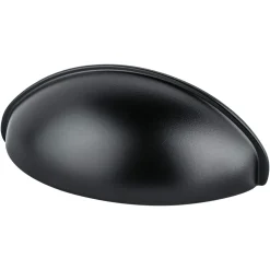Outlet Transitional Advantage Three Cup Pull in Matte Black Black & Dark Hardware