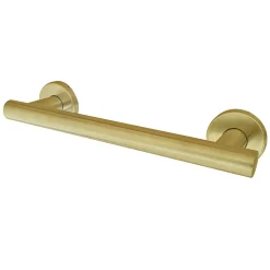 Clearance Berwyn 12" Stainless Steel Grab Bar in Brushed Brass Grab Bars