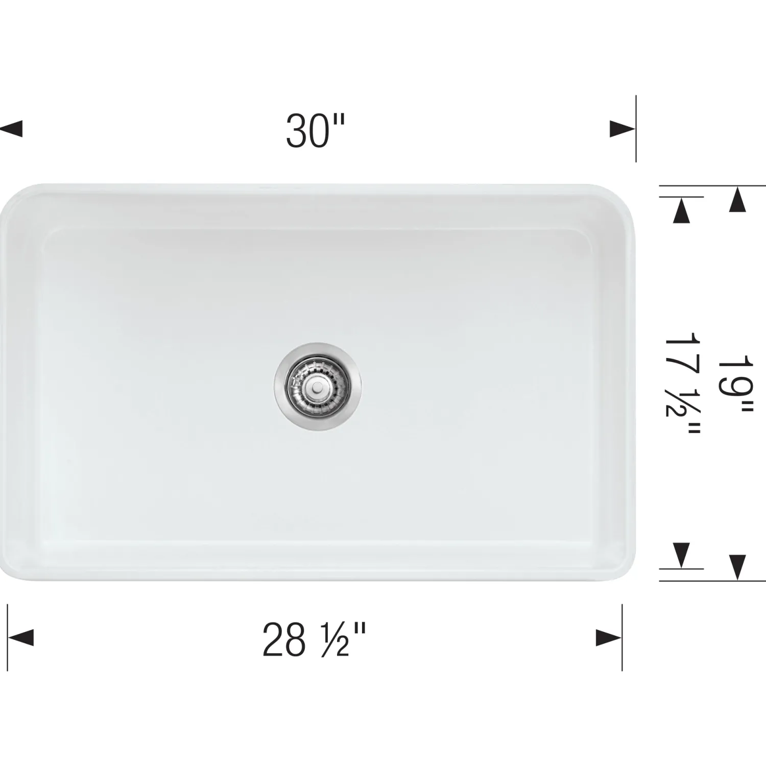 Best 30" Cerana Apron Front Fireclay Kitchen Sink Single Bowl Sinks|Apron Front / Farmhouse Sinks