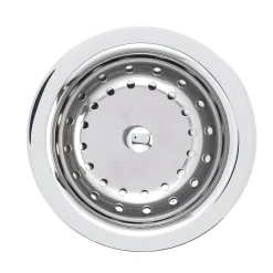 Clearance Deluxe Chrome Steel Strainer Sink Drains, Disposer Flanges & Air Gaps