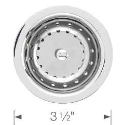 Clearance Deluxe Chrome Steel Strainer Sink Drains, Disposer Flanges & Air Gaps