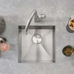 Hot Quatrus 17" Zero Radius Bar Sink Sinks For Tight Spaces|Bar / Prep Sinks