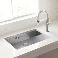 Hot Quatrus Zero Radius Single Bowl ADA Kitchen Sink Ada Compliant|Stainless Steel Sinks