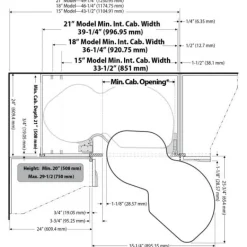 Online Blind Corner Organizer Swing-out for 15" Opening - Left of Blind Storage & Organization