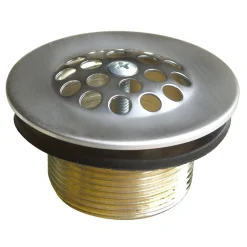 Clearance Brass Tub Drain in Brushed Nickel Tub Drains