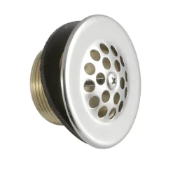 Brass Tub Drain in Polished Nickel Tub Drains