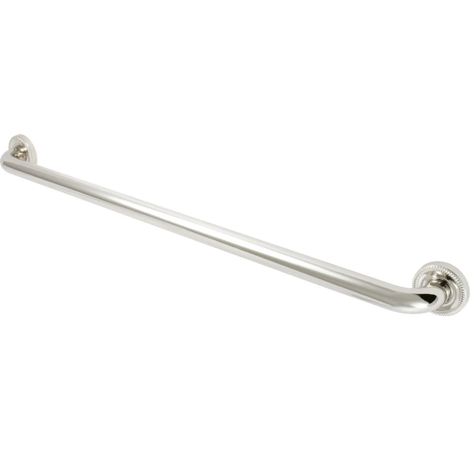 Camelon 32" Brass Decorative Grab Bar in Polished Nickel Grab Bars