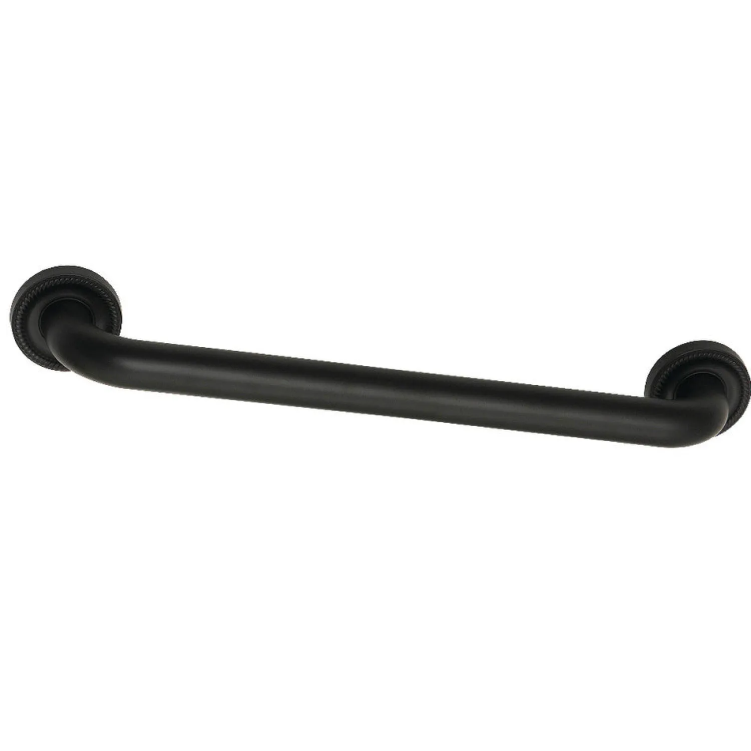 Discount Camelon 18" Brass Decorative Grab Bar in Matte Black Grab Bars