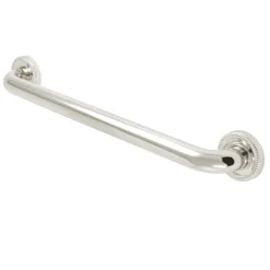 Discount Camelon 18" Brass Decorative Grab Bar in Polished Nickel Grab Bars