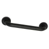 Sale Camelon 12" Brass Decorative Grab Bar in Matte Black Grab Bars