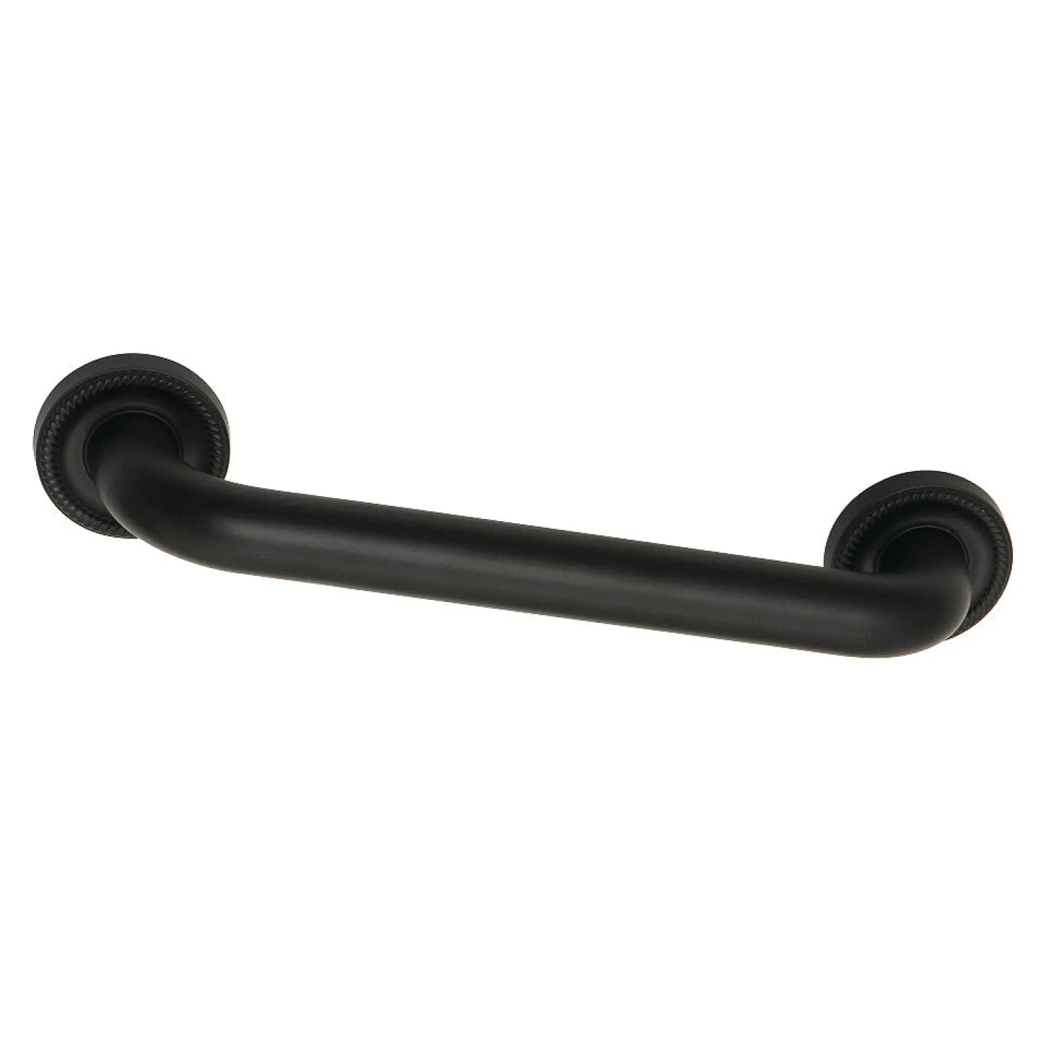 Sale Camelon 12" Brass Decorative Grab Bar in Matte Black Grab Bars