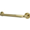 Discount Camelon 12" Brass Decorative Grab Bar in Polished Brass Grab Bars