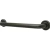 Hot Camelon 12" Brass Decorative Grab Bar in Oil Rubbed Bronze Grab Bars