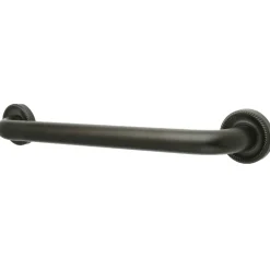 Hot Camelon 12" Brass Decorative Grab Bar in Oil Rubbed Bronze Grab Bars