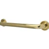 Clearance Camelon 16" Brass Decorative Grab Bar in Polished Brass Grab Bars