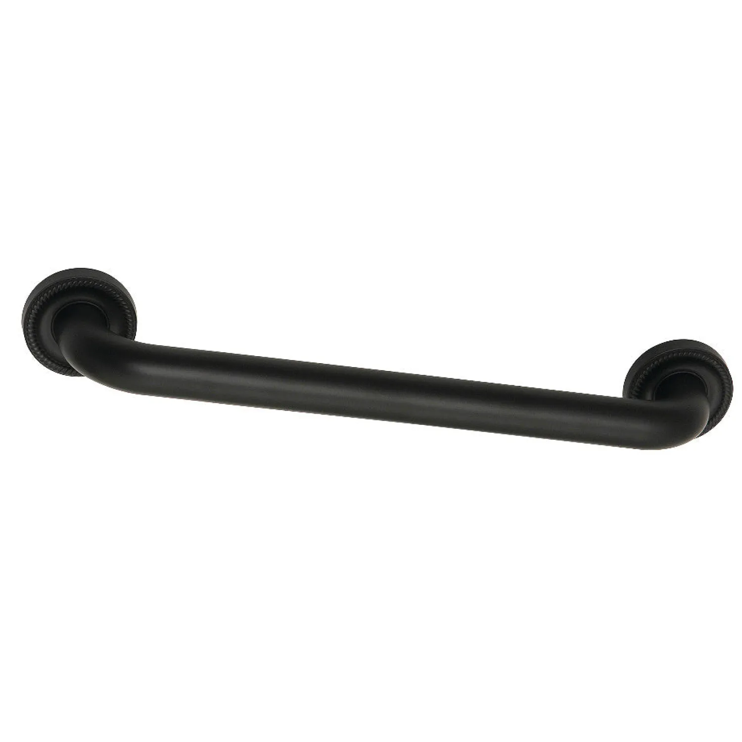 Outlet Camelon 16" Brass Decorative Grab Bar in Matte Black Grab Bars