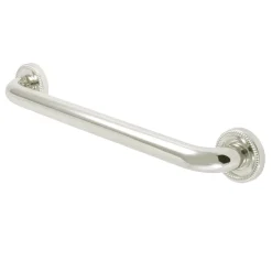 Clearance Camelon 16" Brass Decorative Grab Bar in Polished Nickel Grab Bars