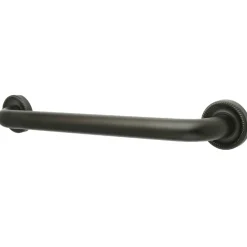 Outlet Camelon 24" Brass Decorative Grab Bar in Oil Rubbed Bronze Grab Bars