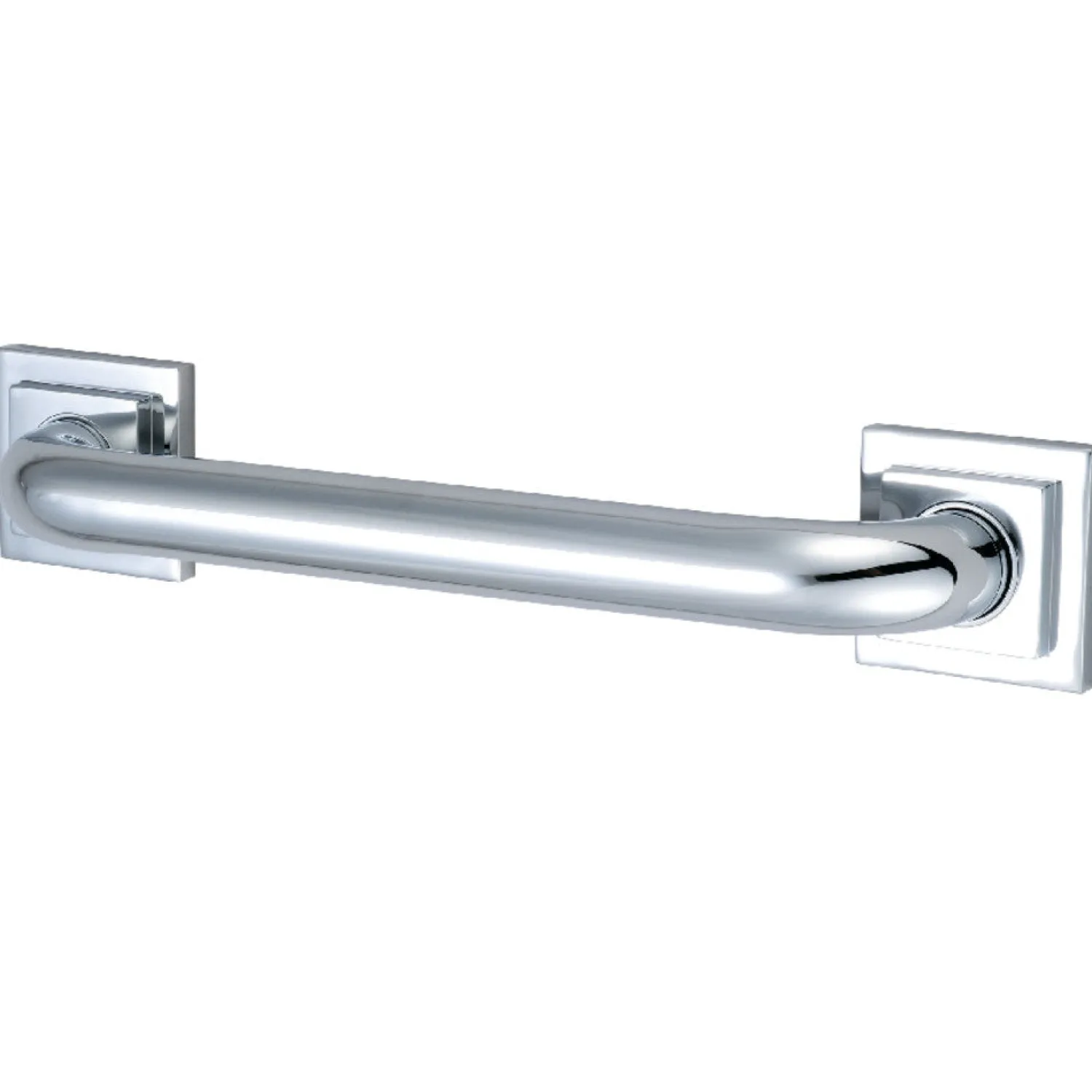 Clearance Claremont 12" Brass Decorative Grab Bar in Polished Chrome Grab Bars