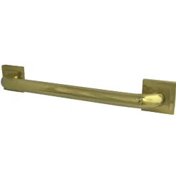 Claremont 12" Brass Decorative Grab Bar in Polished Brass Grab Bars