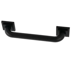 Clearance Claremont 12" Brass Decorative Grab Bar in Matte Black Grab Bars