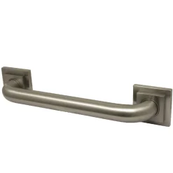 Hot Claremont 16" Brass Decorative Grab Bar in Brushed Nickel Grab Bars