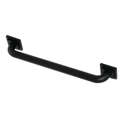 Clearance Claremont 18" Brass Decorative Grab Bar in Matte Black Grab Bars