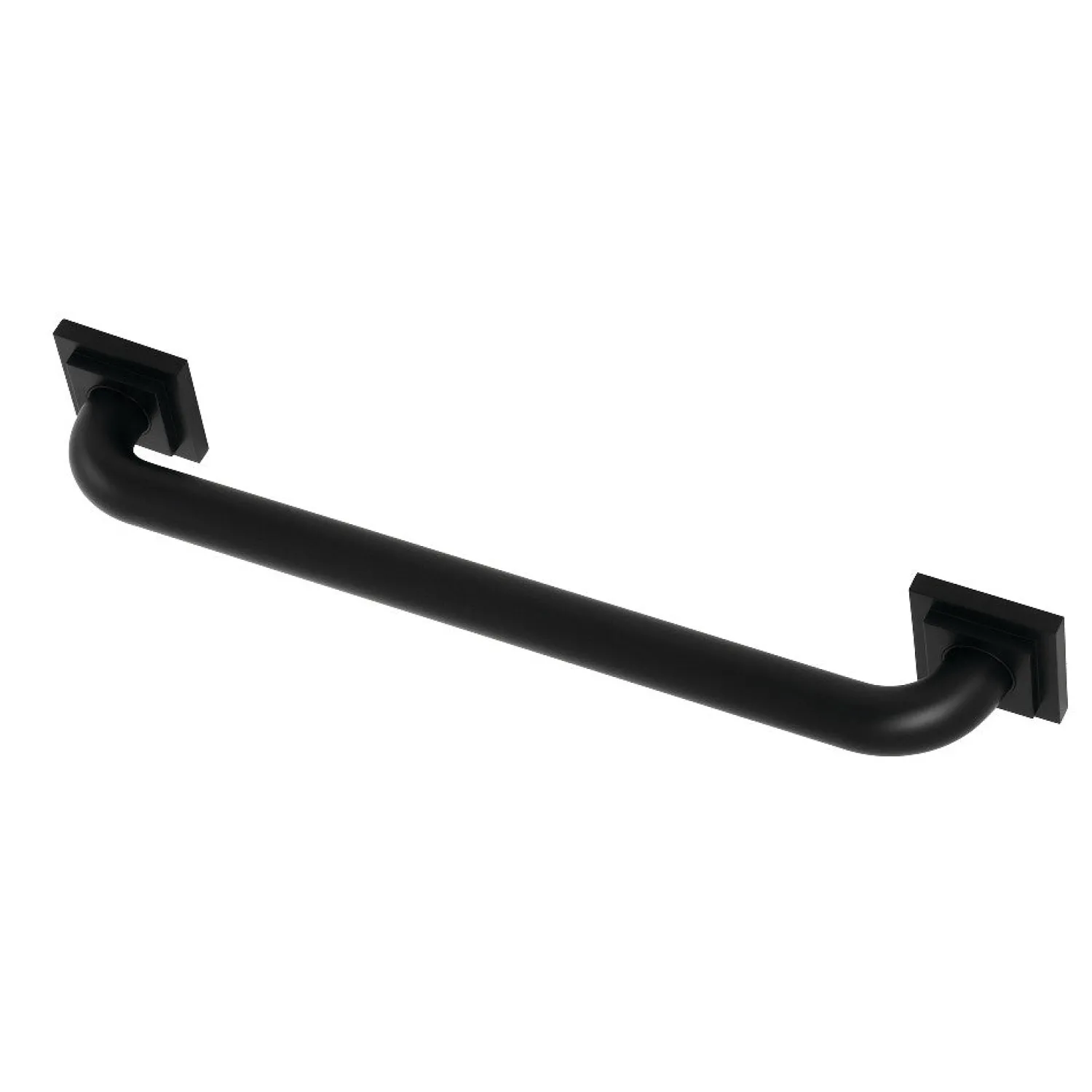 Clearance Claremont 18" Brass Decorative Grab Bar in Matte Black Grab Bars