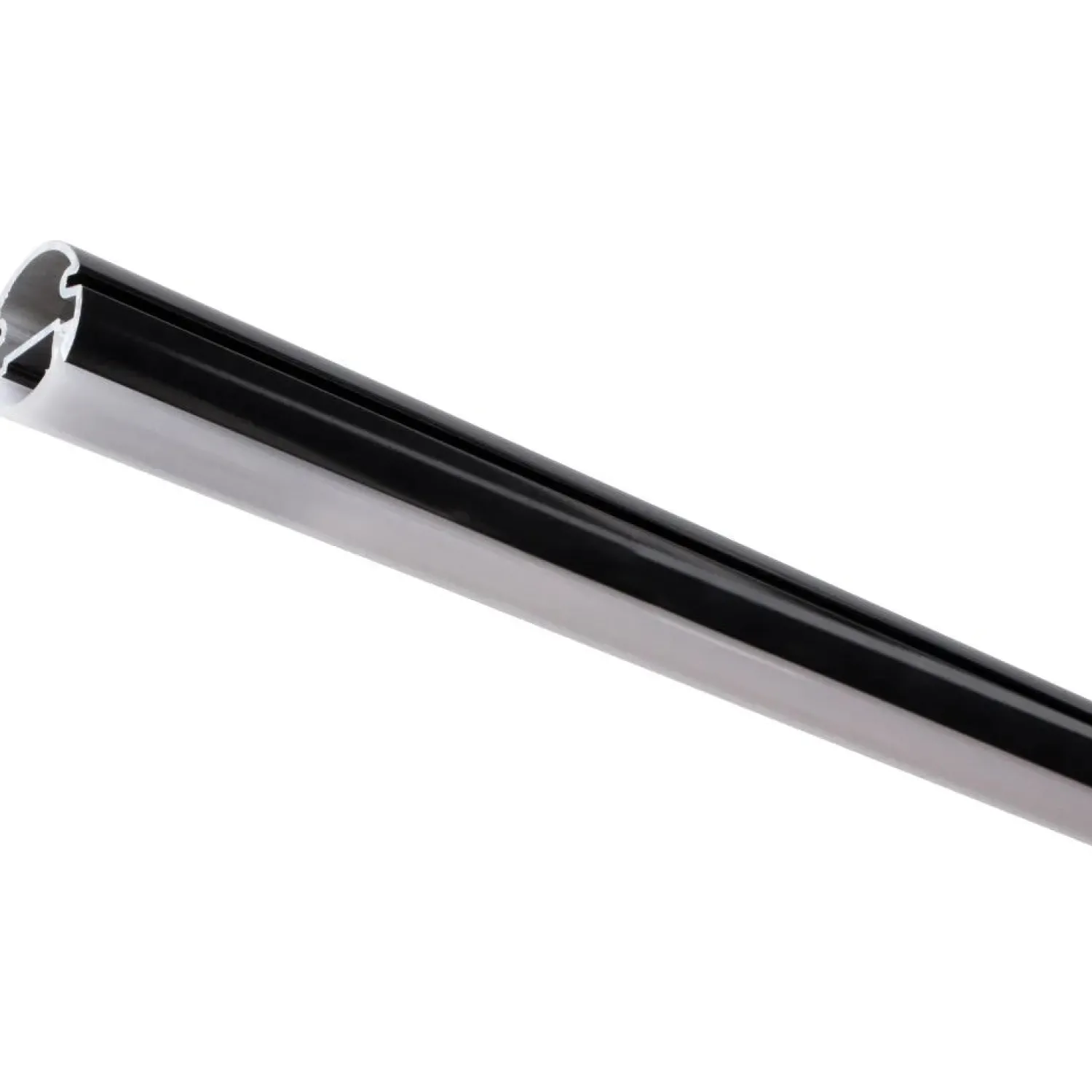Clearance Closet Rod with Integrated LED Light in Black Closet & Storage