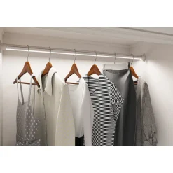 Online Closet Rod with Integrated LED Light in Satin Nickel Closet & Storage