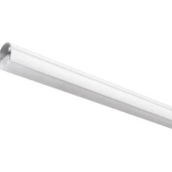 Closet Rod with Integrated LED Light in White Closet & Storage