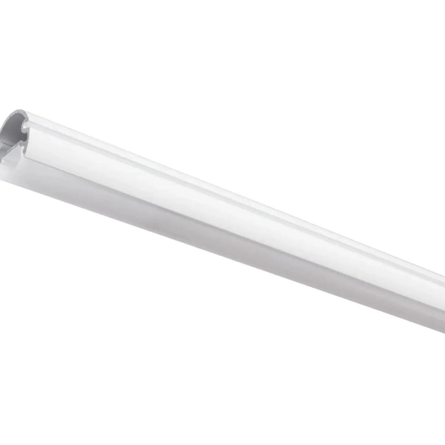 Closet Rod with Integrated LED Light in White Closet & Storage