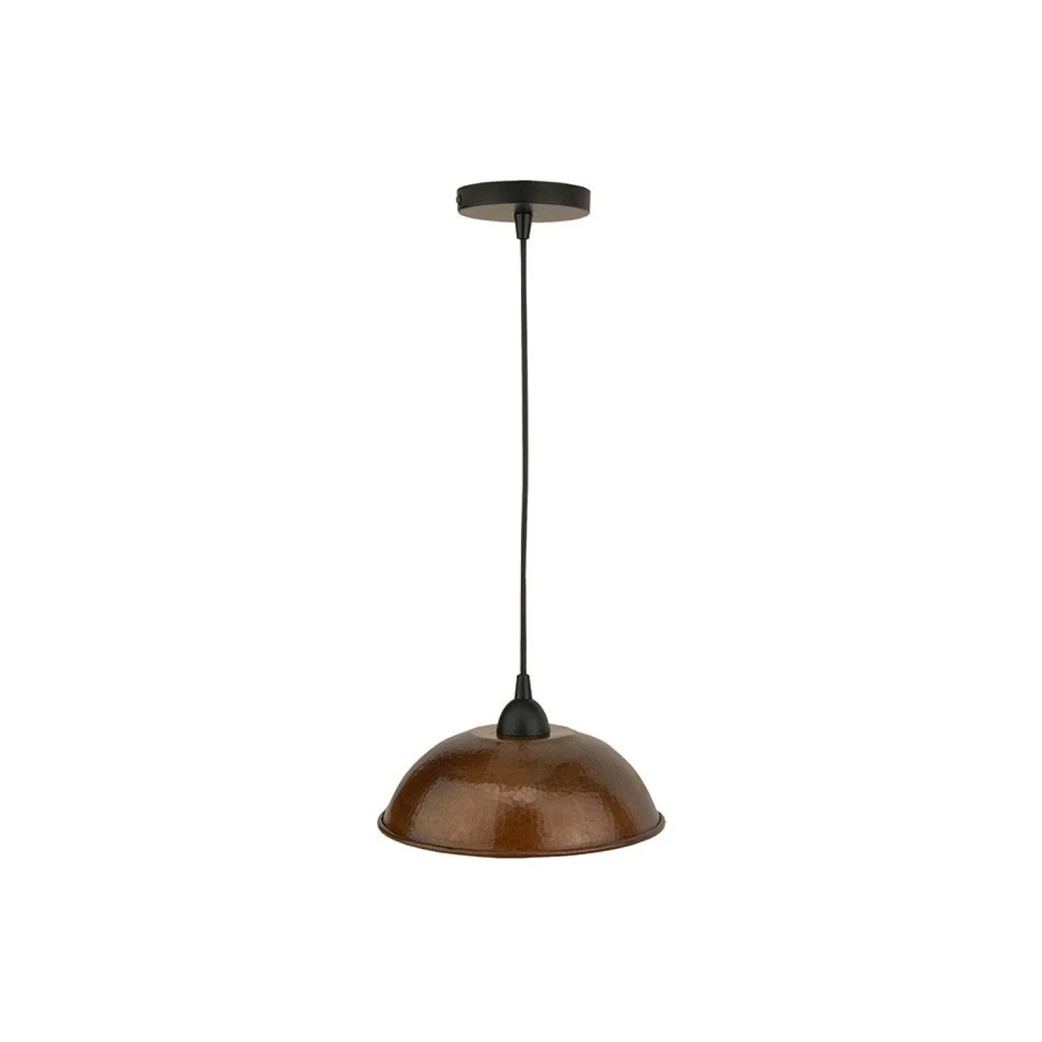 Online 10 1/2" Copper Dome Pendant Light Pendants