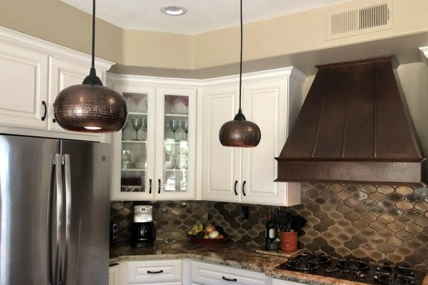 Best 7" Copper Globe Pendant Light Pendants