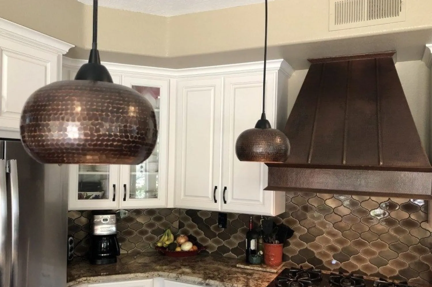Best 7" Copper Globe Pendant Light Pendants