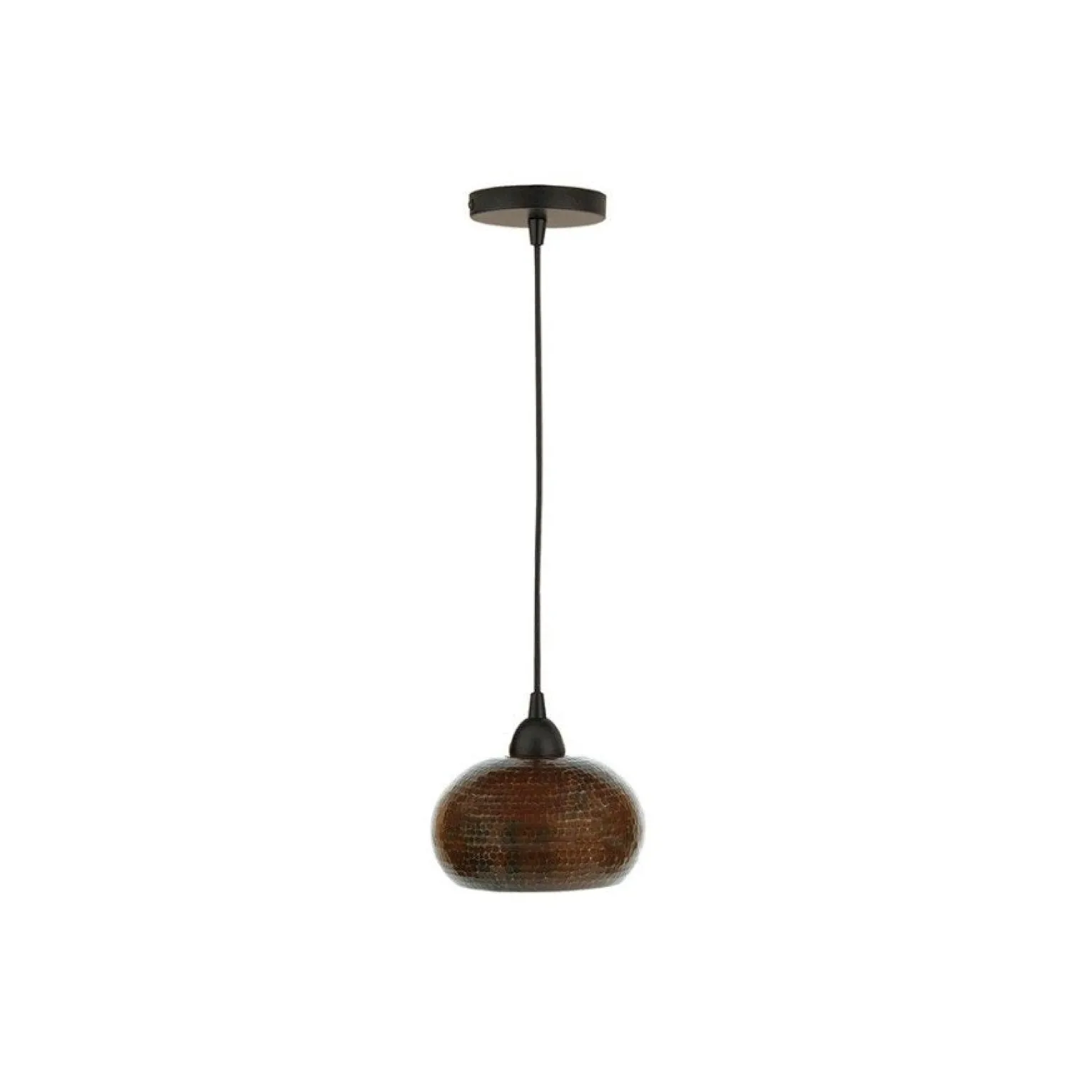 Best 7" Copper Globe Pendant Light Pendants