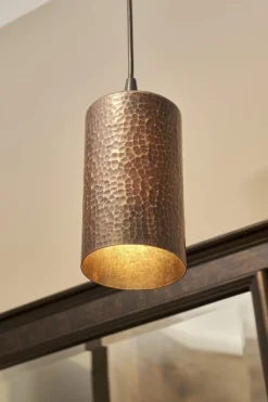 New 4" Copper Round Cylinder Pendant Light Pendants