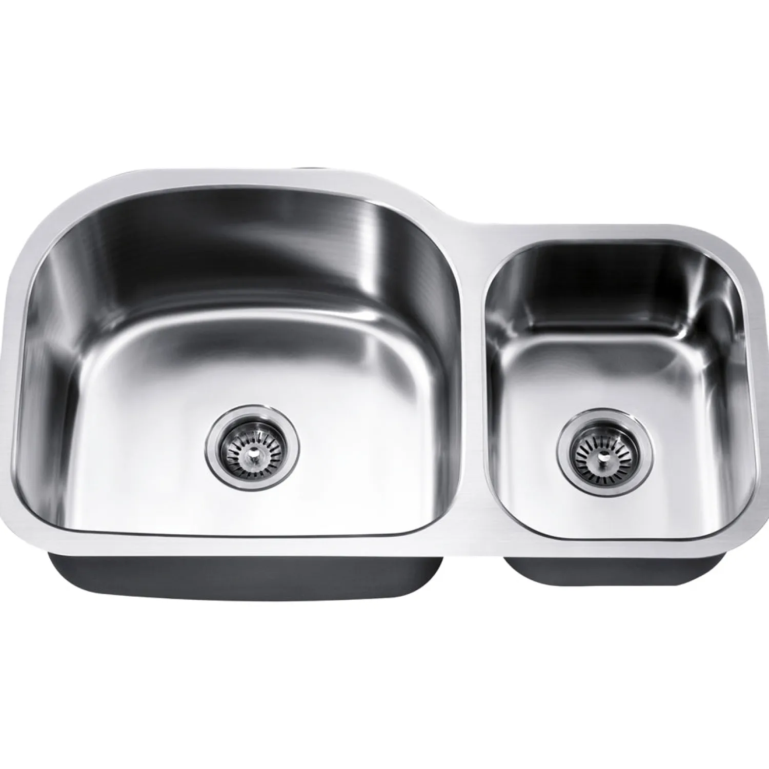 Best Dawn ASU107 35" Double Bowl Undermount Stainless Steel Kitchen Sink Stainless Steel Sinks|Double Bowl Sinks
