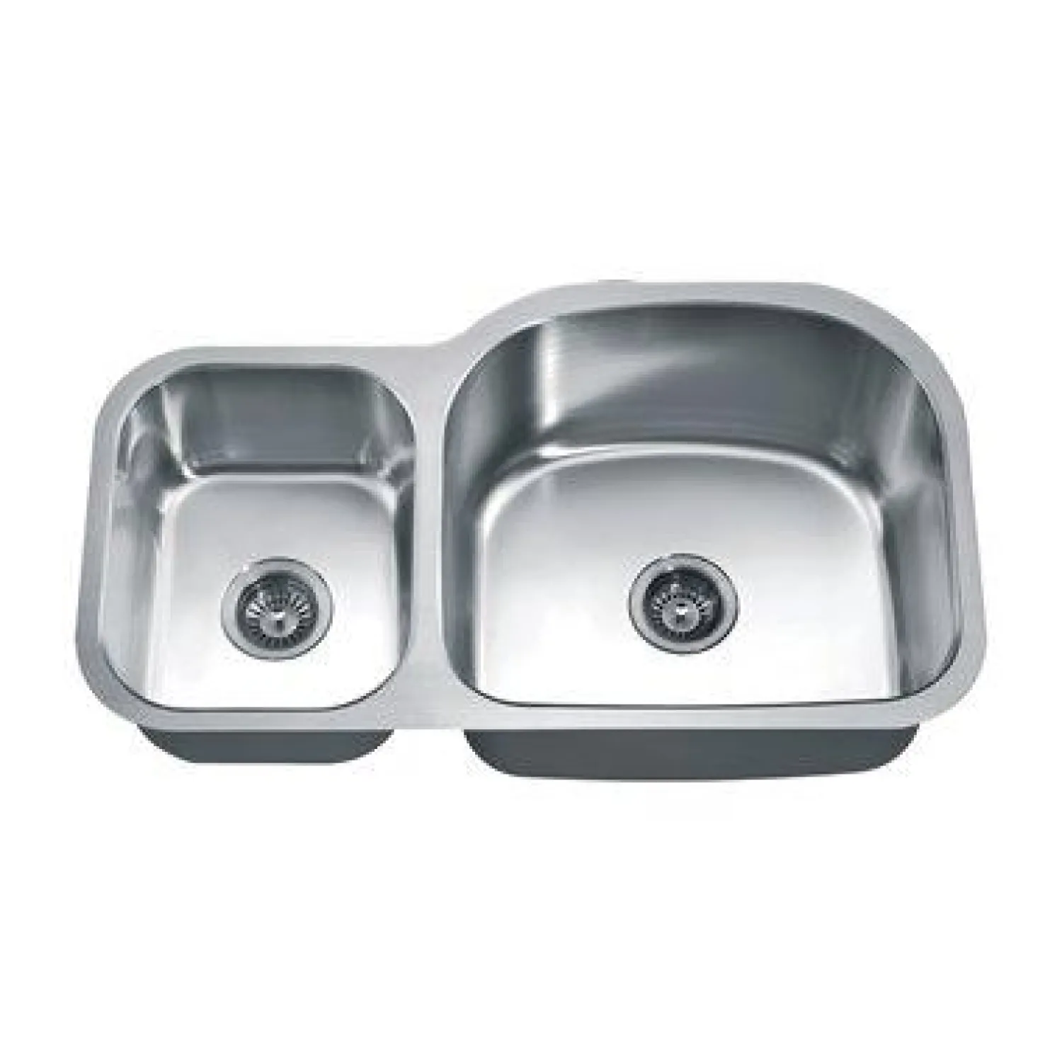 Best Dawn ASU107 35" Double Bowl Undermount Stainless Steel Kitchen Sink Stainless Steel Sinks|Double Bowl Sinks