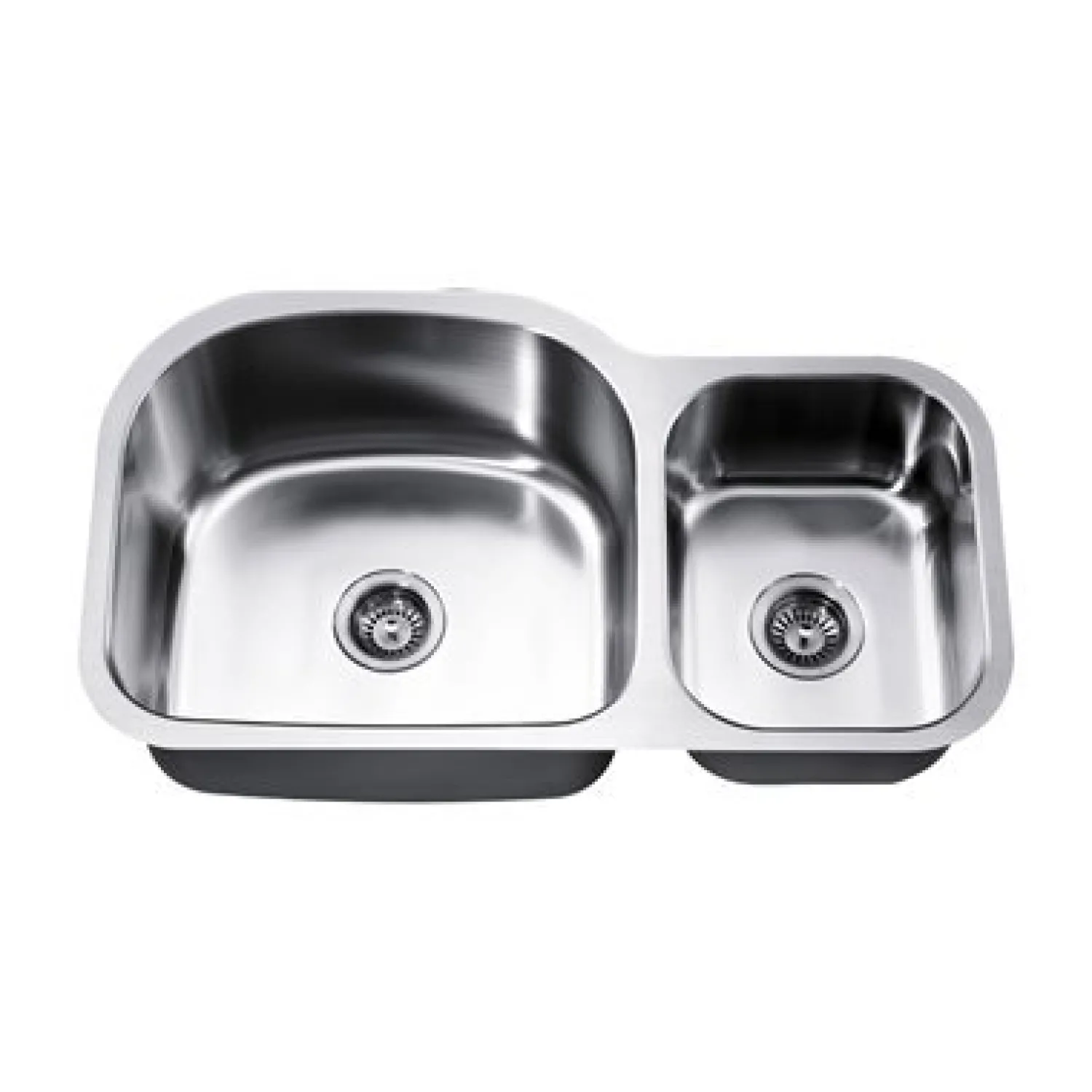 Online Dawn ASU107 35" Double Bowl Undermount Stainless Steel Kitchen Sink Stainless Steel Sinks|Double Bowl Sinks