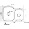 Clearance Dawn ASU110 30" Double Bowl Undermount 18 Gauge Stainless Steel Kitchen Sink Stainless Steel Sinks|Double Bowl Sinks