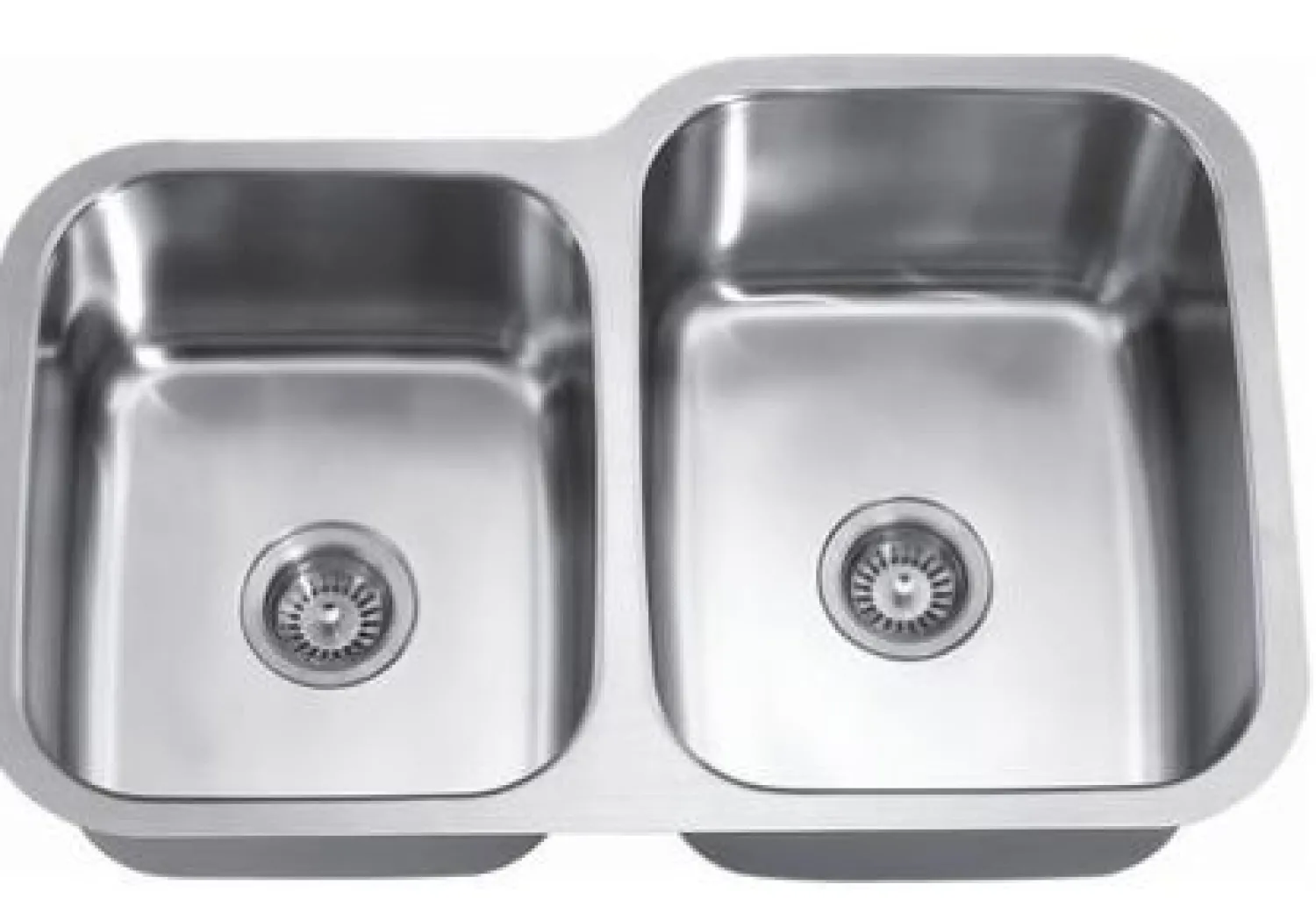 Clearance Dawn ASU110 30" Double Bowl Undermount 18 Gauge Stainless Steel Kitchen Sink Stainless Steel Sinks|Double Bowl Sinks