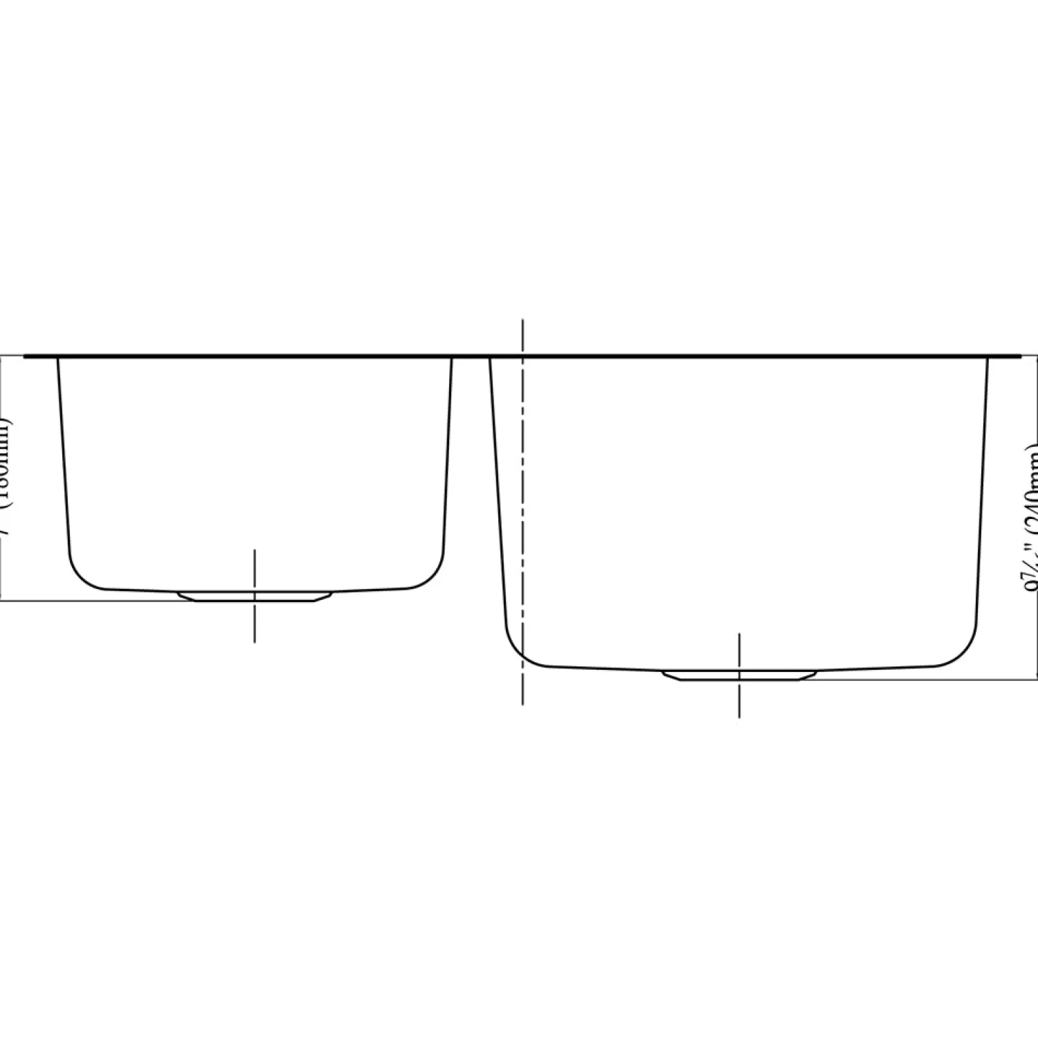 Clearance Dawn ASU110 30" Double Bowl Undermount 18 Gauge Stainless Steel Kitchen Sink Stainless Steel Sinks|Double Bowl Sinks