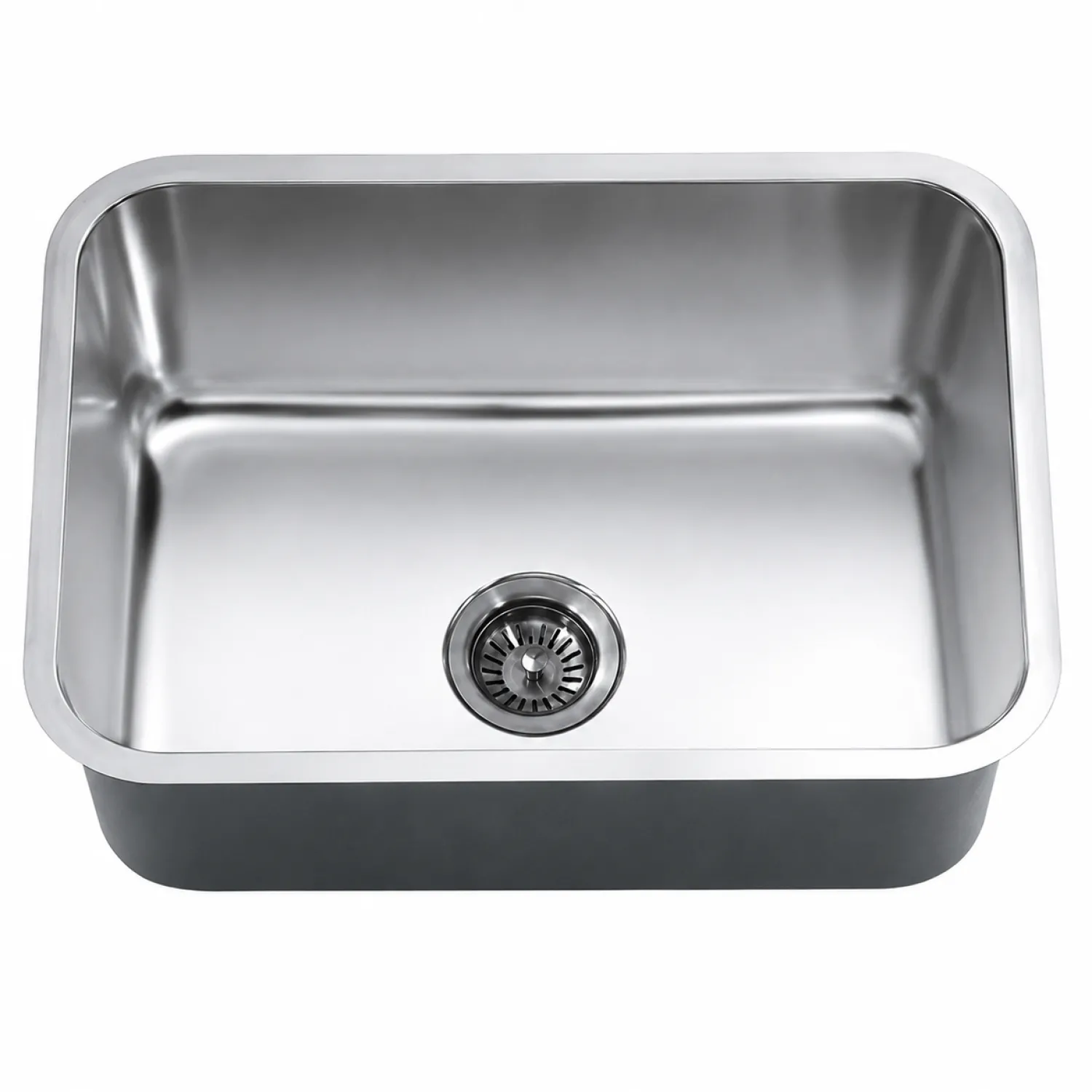 Discount Dawn ASU2316 Single Bowl 25" Undermount Stainless Steel Kitchen Sink Stainless Steel Sinks|Single Bowl Sinks