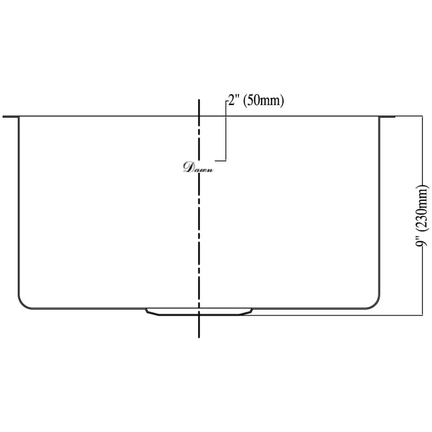 Best Dawn BS161609 18" Undermount Single Bowl Stainless Steel Bar Sink Sinks For Tight Spaces|Bar / Prep Sinks